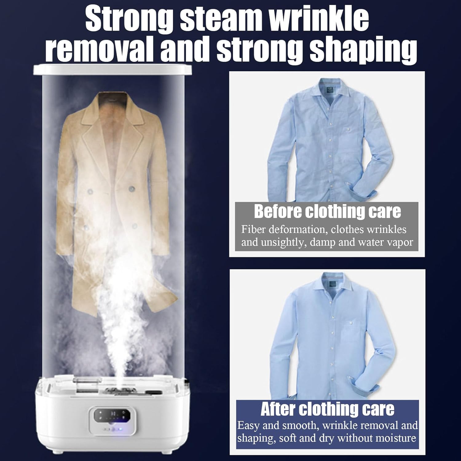 Portable Automatic Ironing Machine with Remote Control - Smart Steam Clothes Wrinkle Remover & Folding Device for Effortless Drying & Ironing at Home
