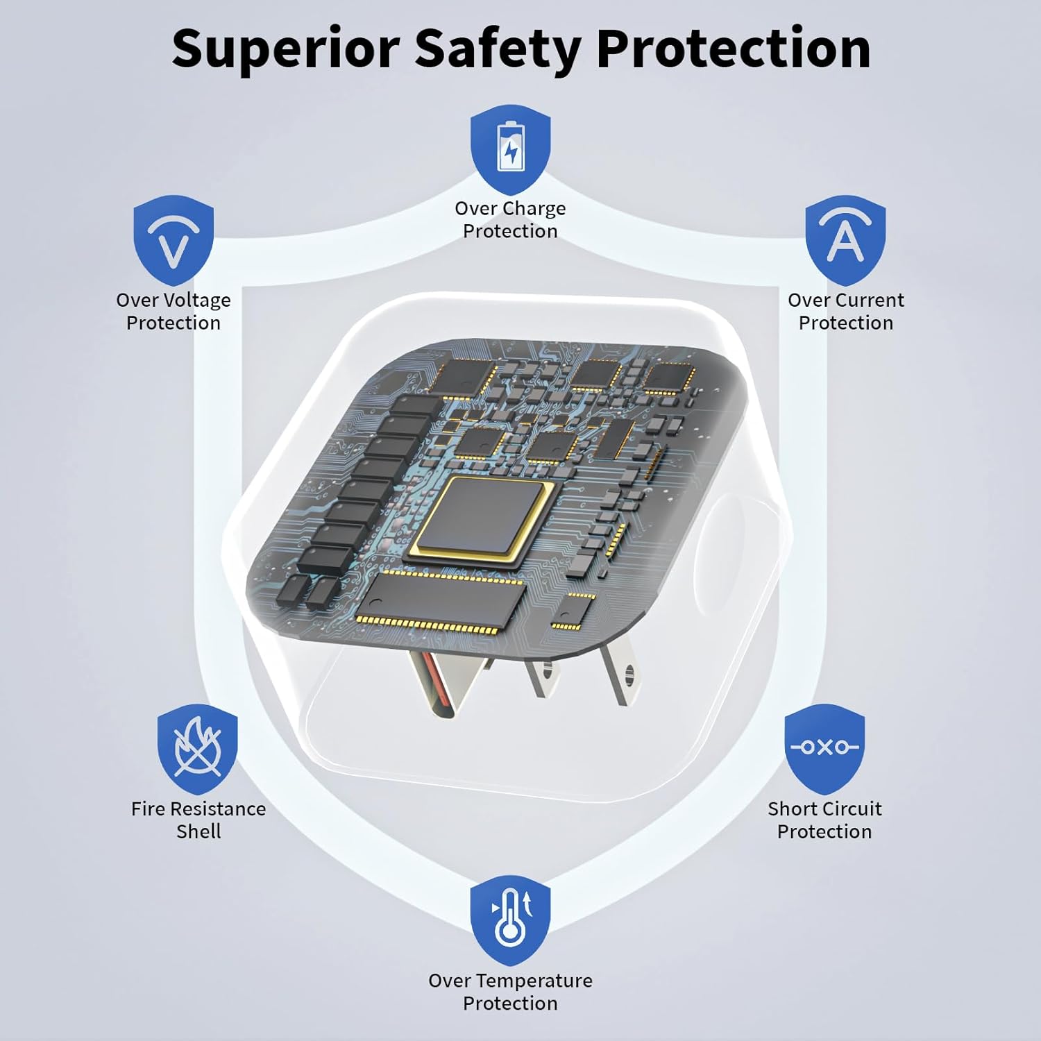 USB C Charger Block, 40W Dynamic Wall Charger with 60W Max, 2Pack Foldable Fast Type C Plug with 10FT Long USB C Charging Cable for iPhone 17 Pro Max/17 Pro/17/16/16 Pro Max/15 Pro Max/15,iPad Pro/Air