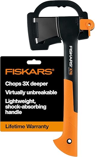 Fiskars X7 Lightweight Hatchet for Easy Kindling Splitting