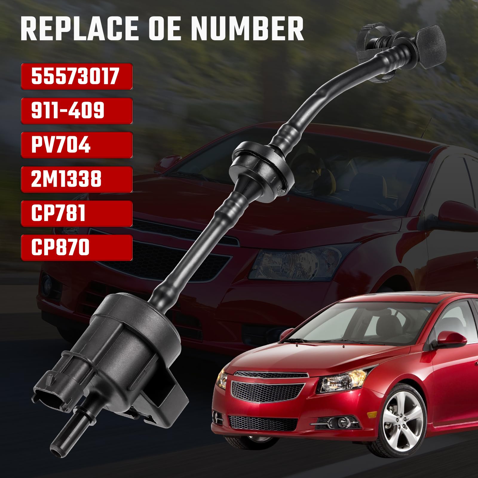 EVAP Purge Valve Vapor Canister Purge Valve 55573017 - EVAP Vent Control Solenoid For Chevy Cruze, Sonic, Trax, Buick Encore 1.4L Buick Encore Parts