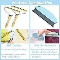 Vista 5 de Lint Remover,Lint Roller,Lint Cleaner Pro Fabric Shaver Fuzz Remover Pet Hair Remover for Couch Reusable Dog Hair Carpet Scraper Shaver for Clothes