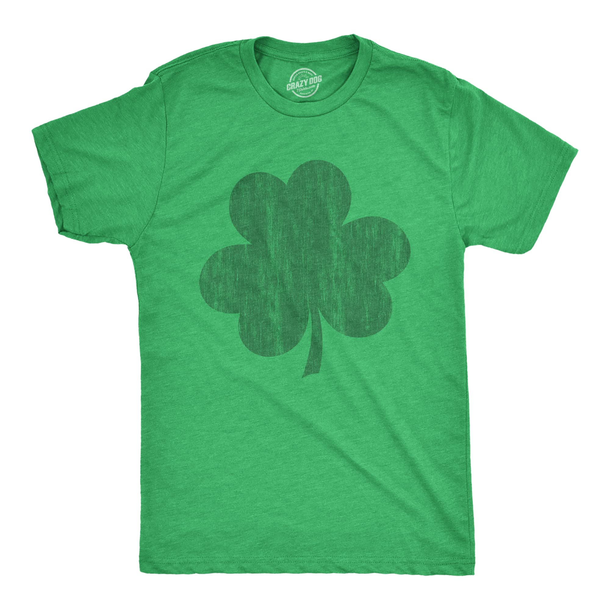 Crazy Dog T-ShirtsMens Saint Patricks Day T Shirts Funny St Pattys Tees for Partying Parade Tee for Guys