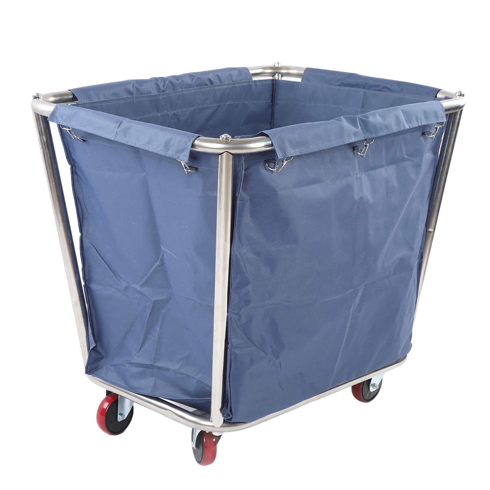Carrito de Lavandería, Cesta de Lavandería Comercial con Ruedas, Cesta de Lavandería, Clasificador de Ropa con Marco de Acero para el Hogar, Hotel, Lavandería, 350 L