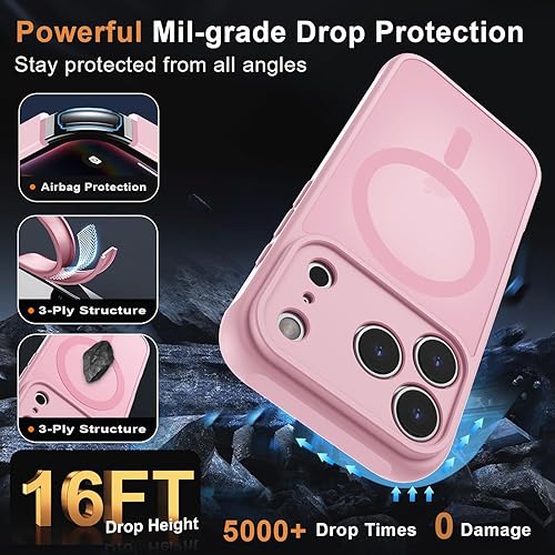 Vista 875 de MOCCA - Funda magnética resistente para iPhone 11 de 6.1 pulgadas, compatible con MagSafe, protector de pantalla de vidrio + protector de lente