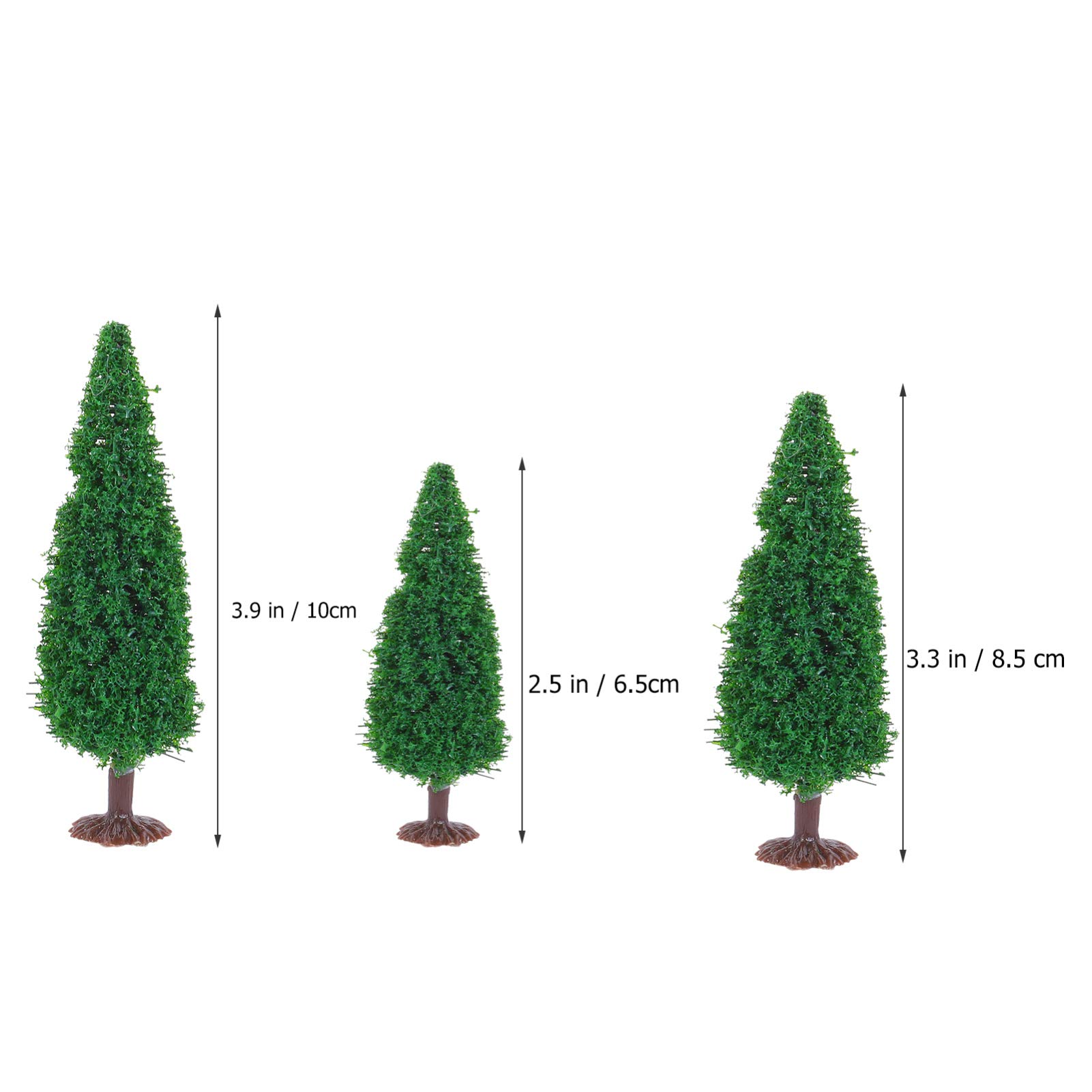 STOBOK 45piezas Árboles De Pino Artificiales para Diorama y Paisajismo Modelos De Escena Diferentes