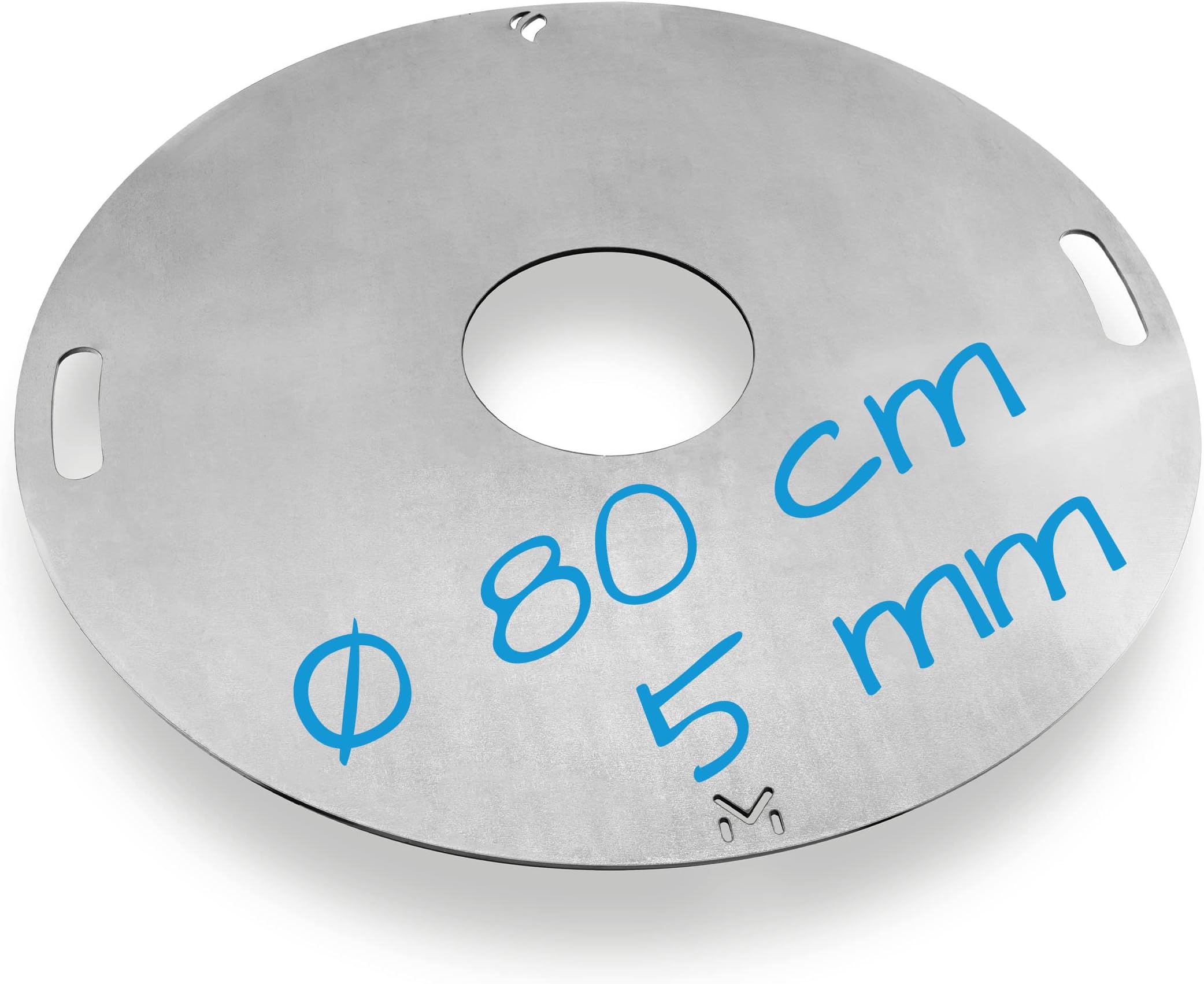 mocisa Grilleinsatz 20cm Edelstahl 3mm geschliffen für Feuerplatte