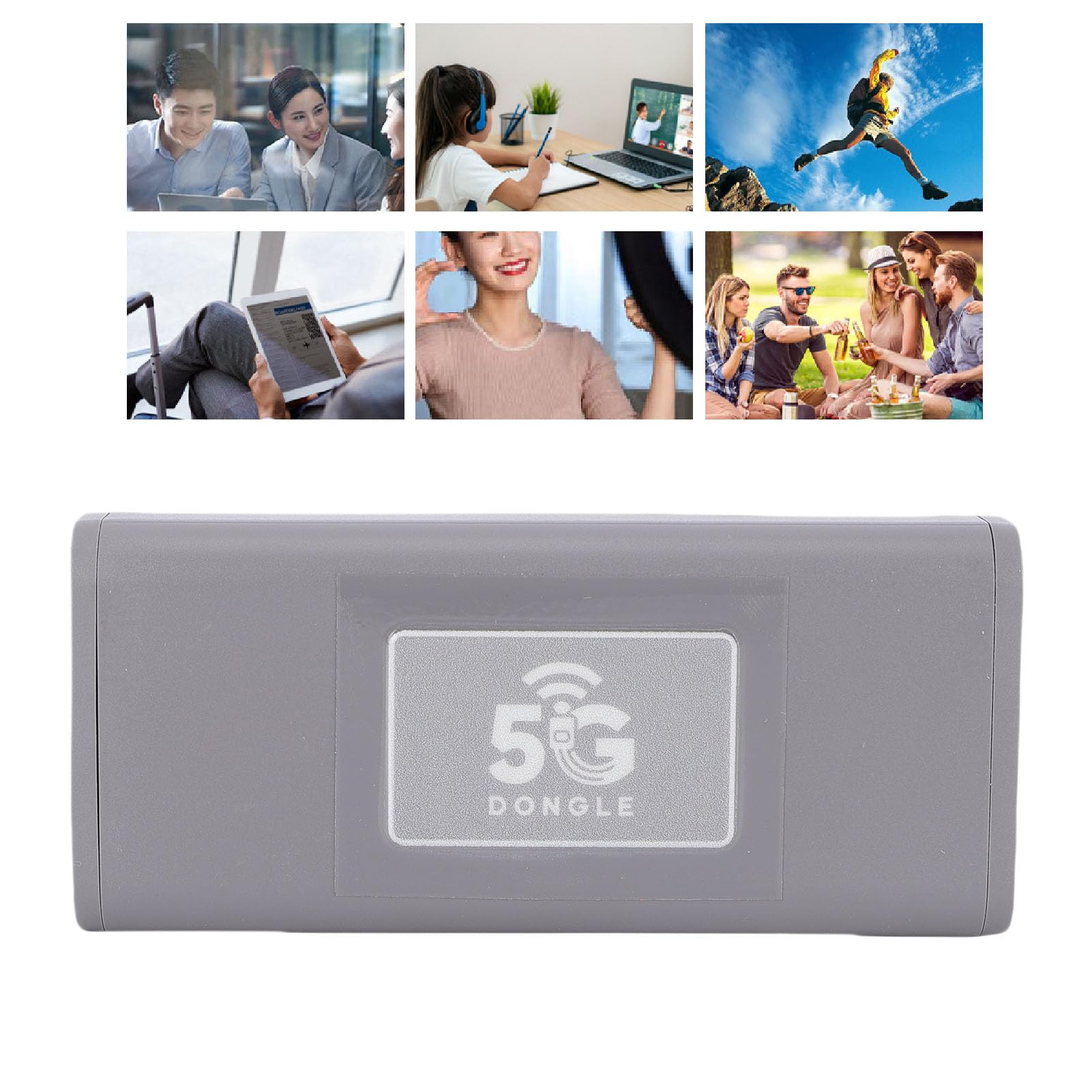 Yunseity Hotspot Mobile Modem USB 5G, Router Wireless Portatile Ad Alta velocità da 2,5 Gbps per Giochi e Streaming Video con Antenna Integrata per l'accesso Alla Rete Globale