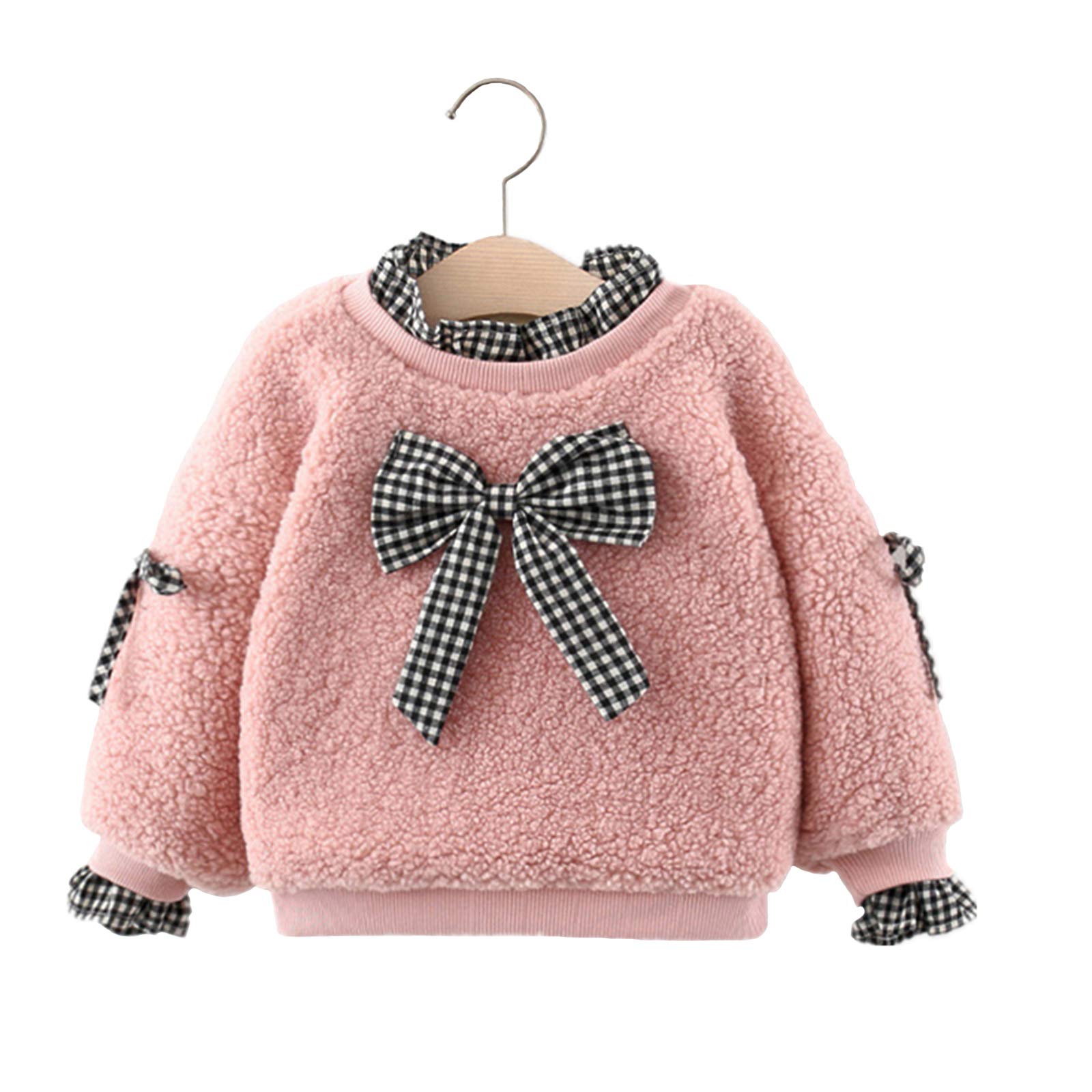 Winter New Baby Girl Cute Sweater Kids Warm Coat Clothes Toddler Cartoon Clothing