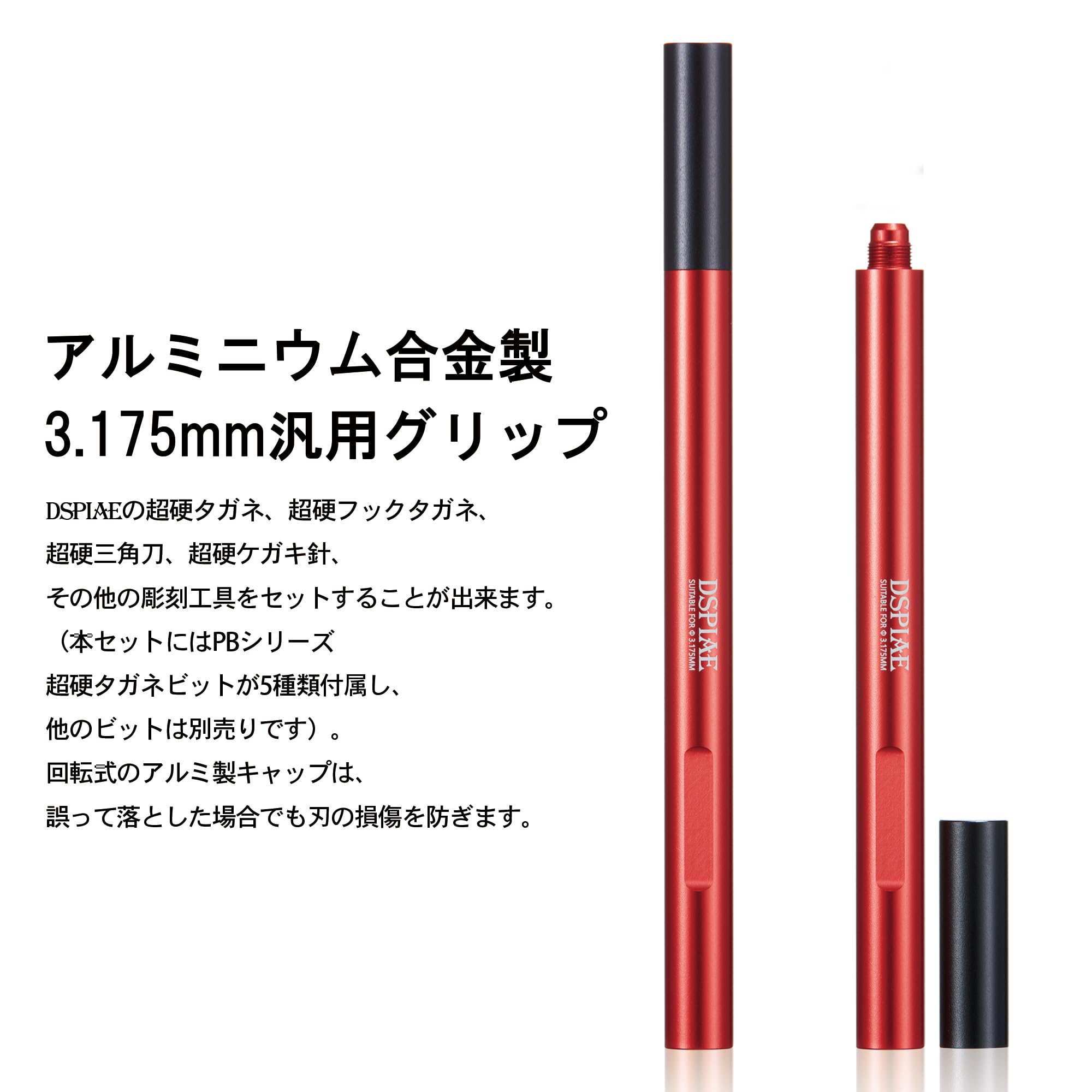 Amazon.co.jp: DSPIAE CS-PB01 超硬押彫タガネ グリップセット（0.1