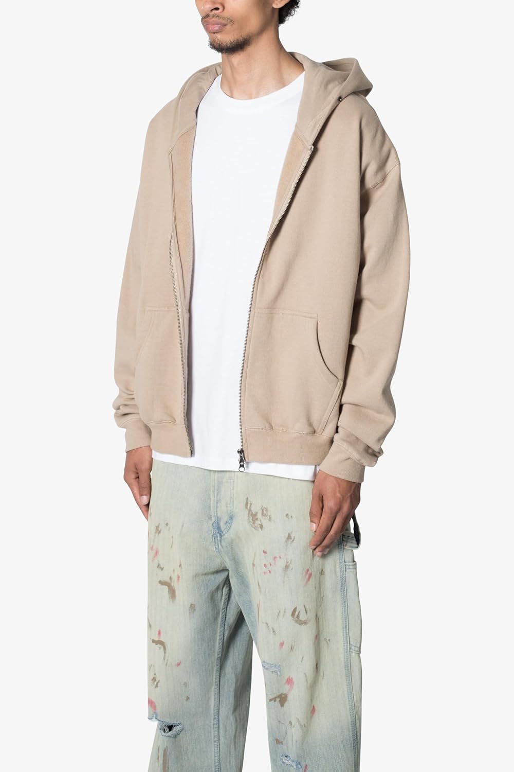 mnml Men's Men's Basic Zip Up Hoodie