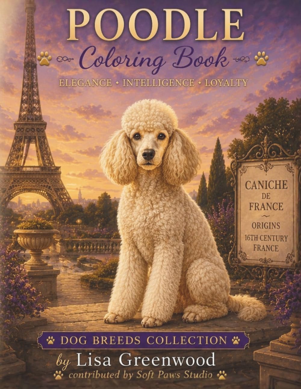 Poodle Coloring Book for Adults and Teens: Elegant Curly Hair Dog Coloring Pages for Relaxation, Stress Relief and Creative Fun (Dog Breeds Coloring Collection)