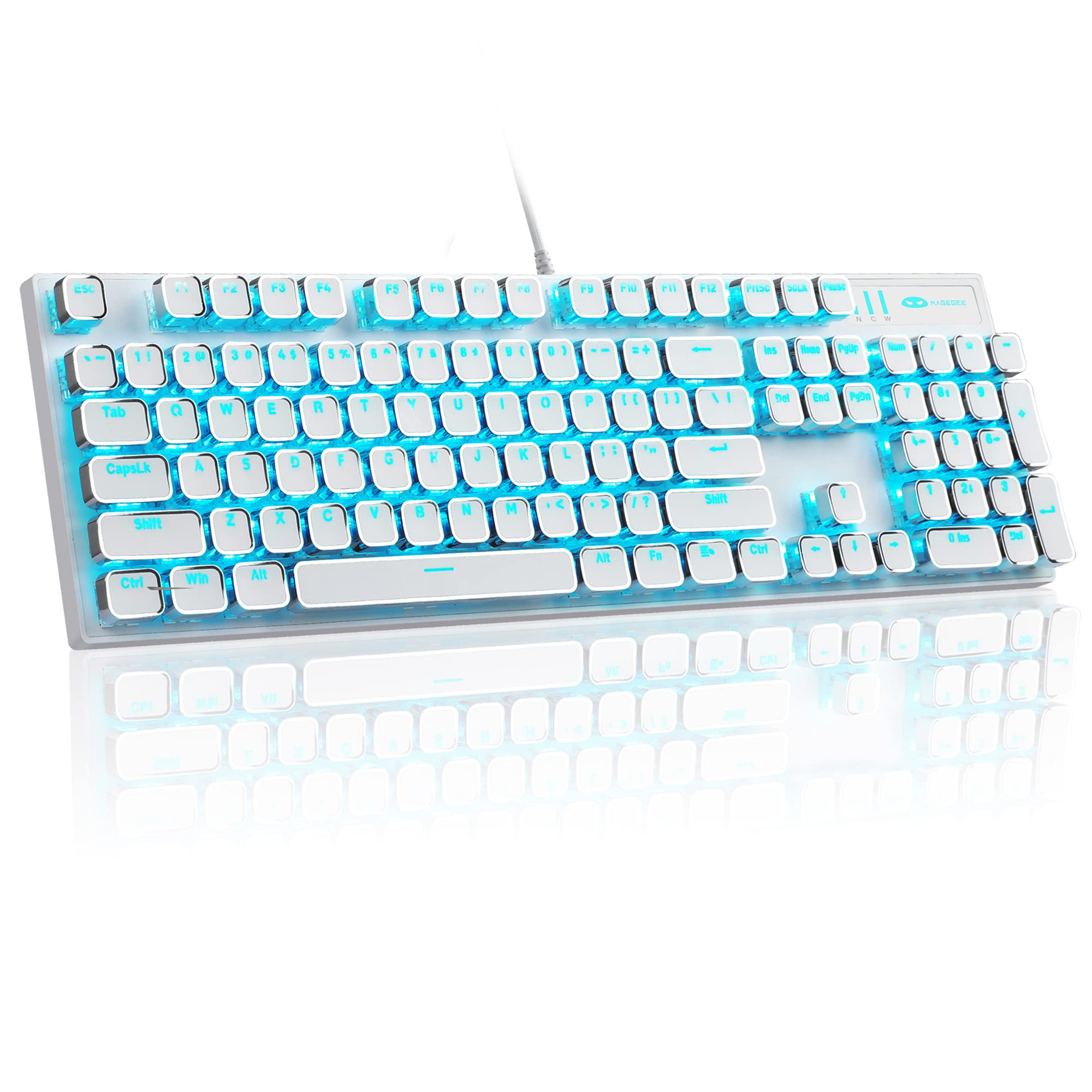Buy MageGee Typewriter Mechanical Gaming Keyboard, Retro Punk Square