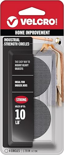 VELCRO Brand Adhesivo adhesivo adhesivo para sujetadores industriales, resistencia de grado profesional, uso en interiores y exteriores, 1 78