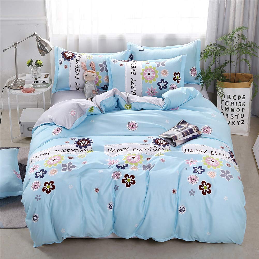 Housse de couette 220x240 bleu clair DOTBUY pour transformer l'ambiance de votre chambre à coucher