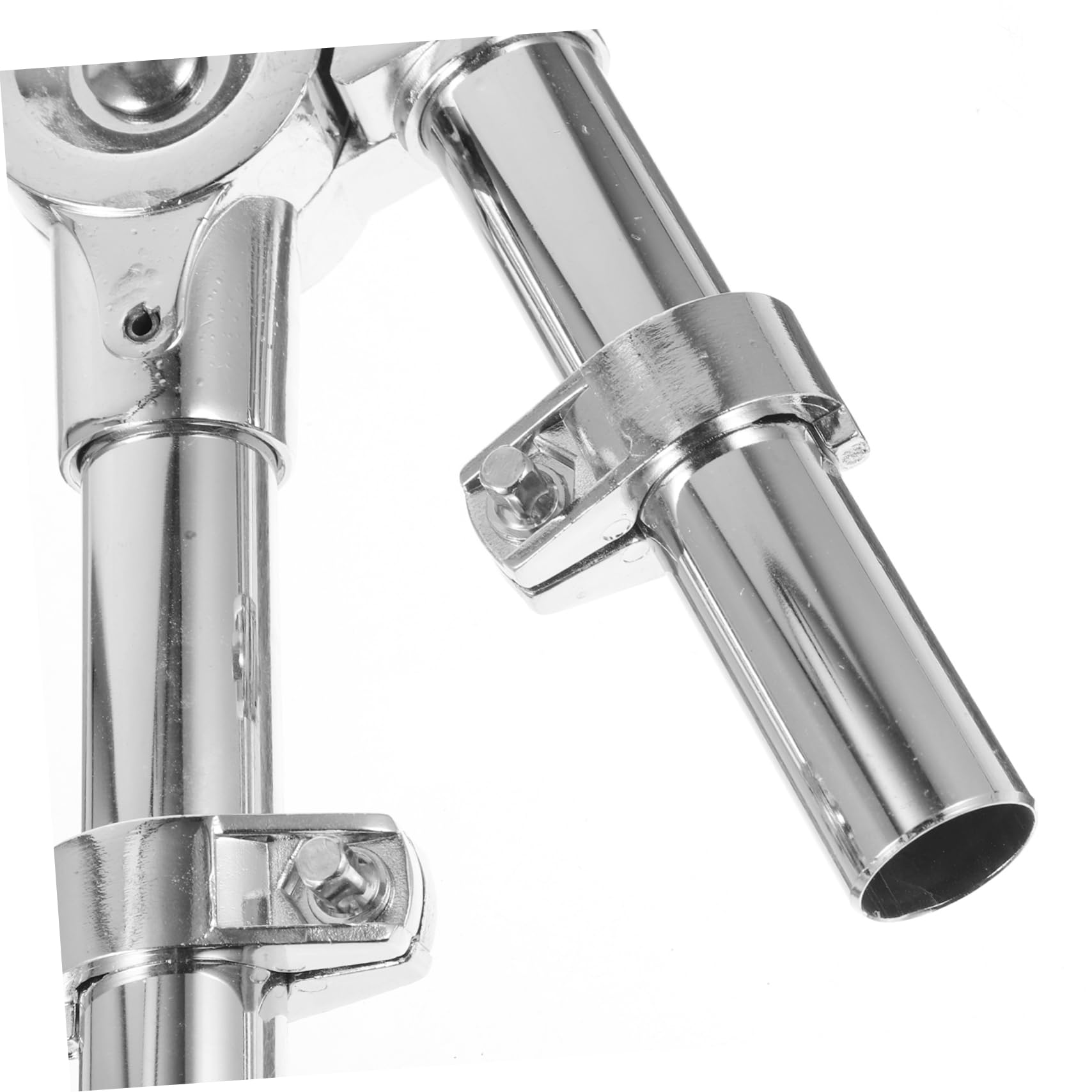 Support de Tom pour Batterie à Percussion en Métal Argenté, Stable et Facile à Utiliser, pour Fixation et Affichage D'instruments de Percussion