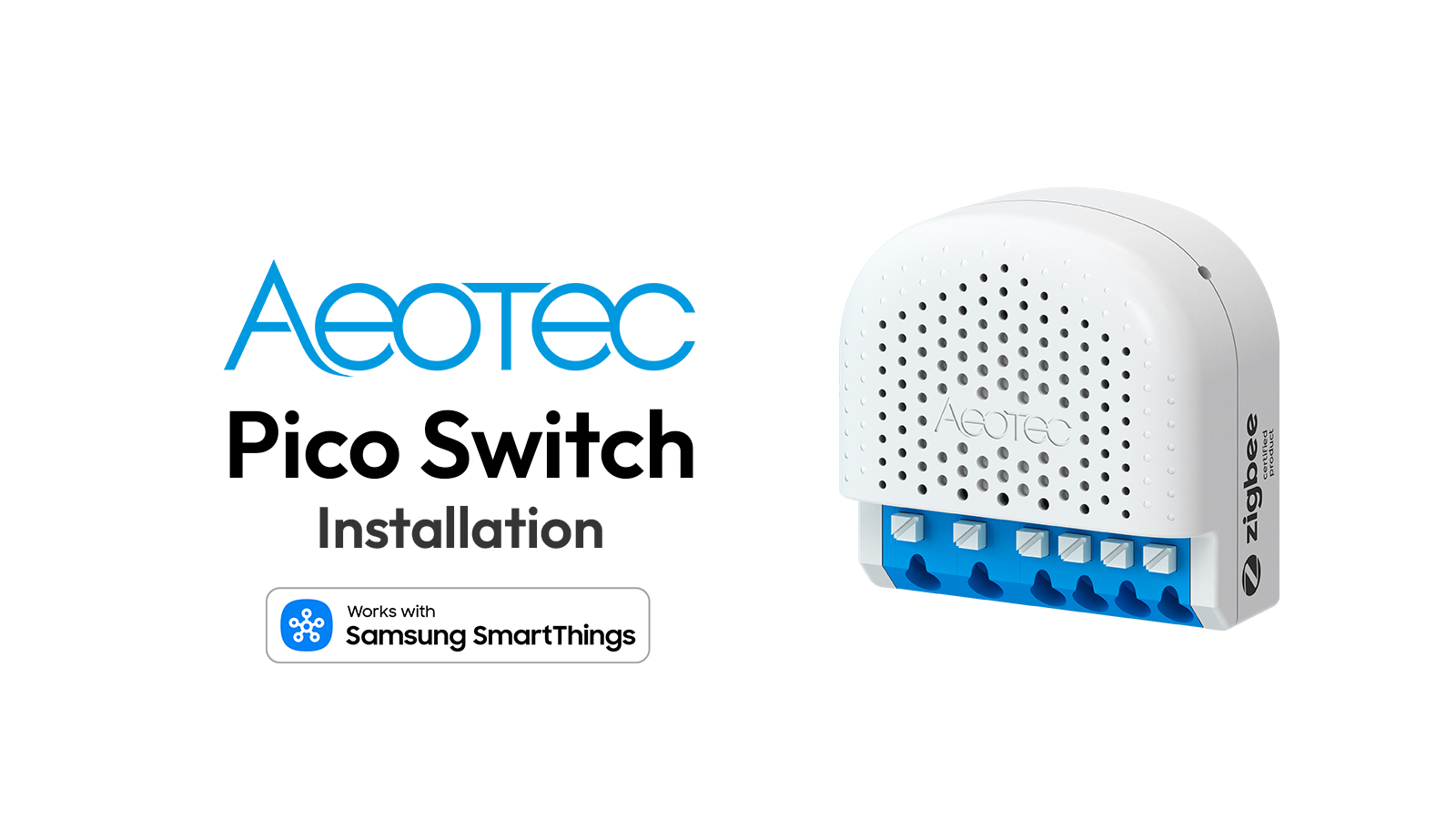 Aeotec Pico Switch - Zigbee | 15A Smart Relay Switch with Power
