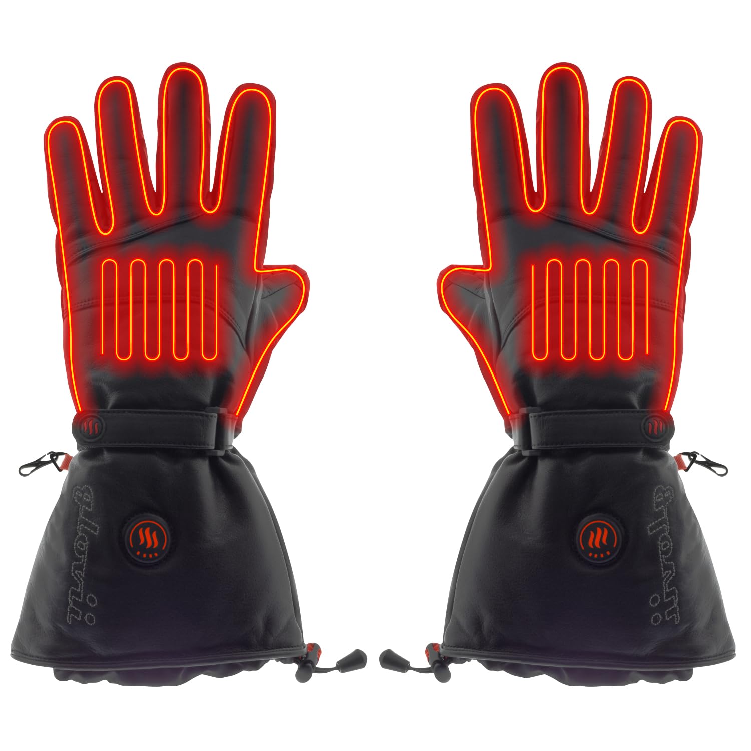 Universal Thermoactive Heated Battery Gloves with Waterproof Cover