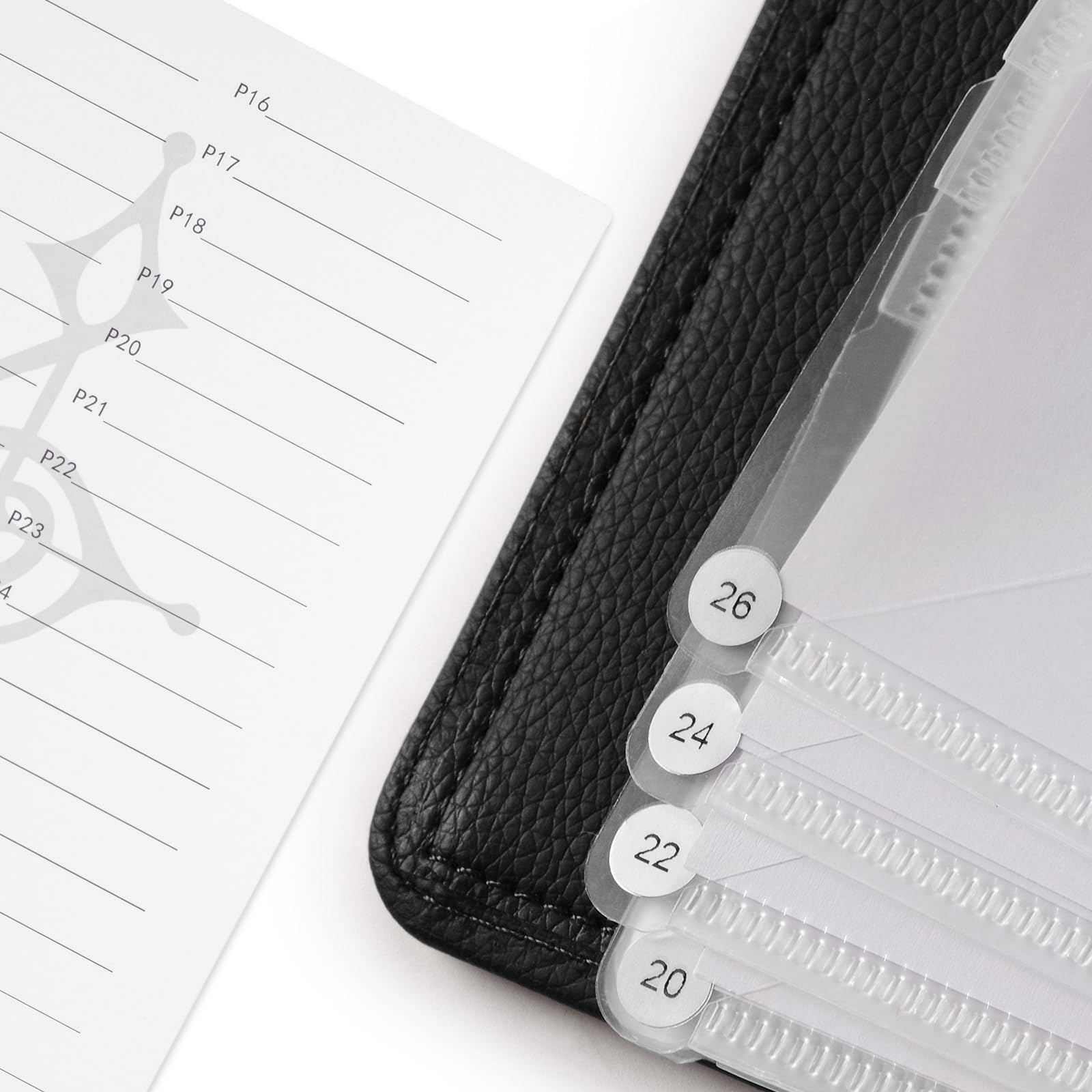 Cartella file musicali Spartito per pianoforte Clef Sheet Storage Documents Holder Borsa Vuota Cartella corale Organizzatori