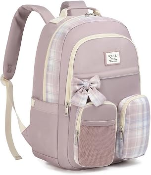 Girls Backpack for School,Teens Cute Book Bag with Laptop Compartment for High School Students,Mochilas Escolares para NinasPink