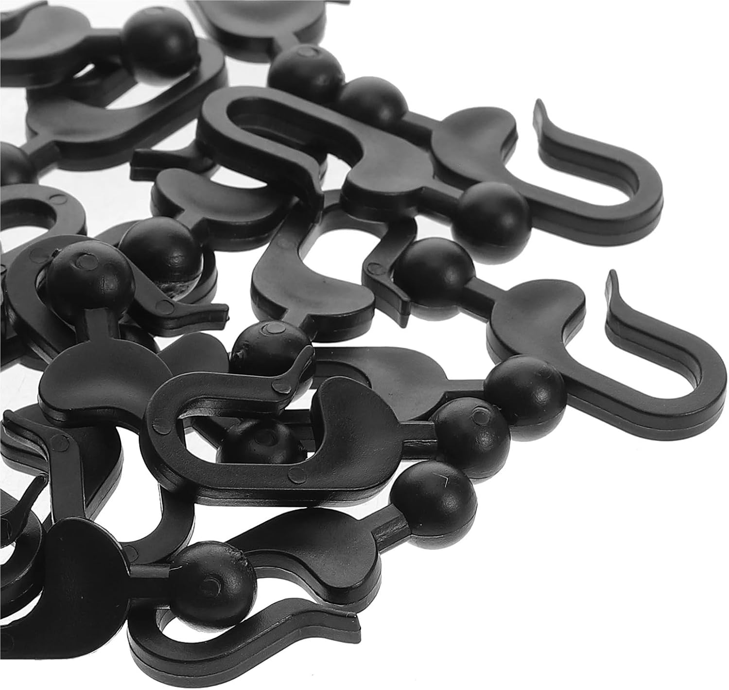 Curtain Hooks Rustproof Waterproof Plastic Hooks (240pcs) - Curtain/Mosquito Net Tent Accessories