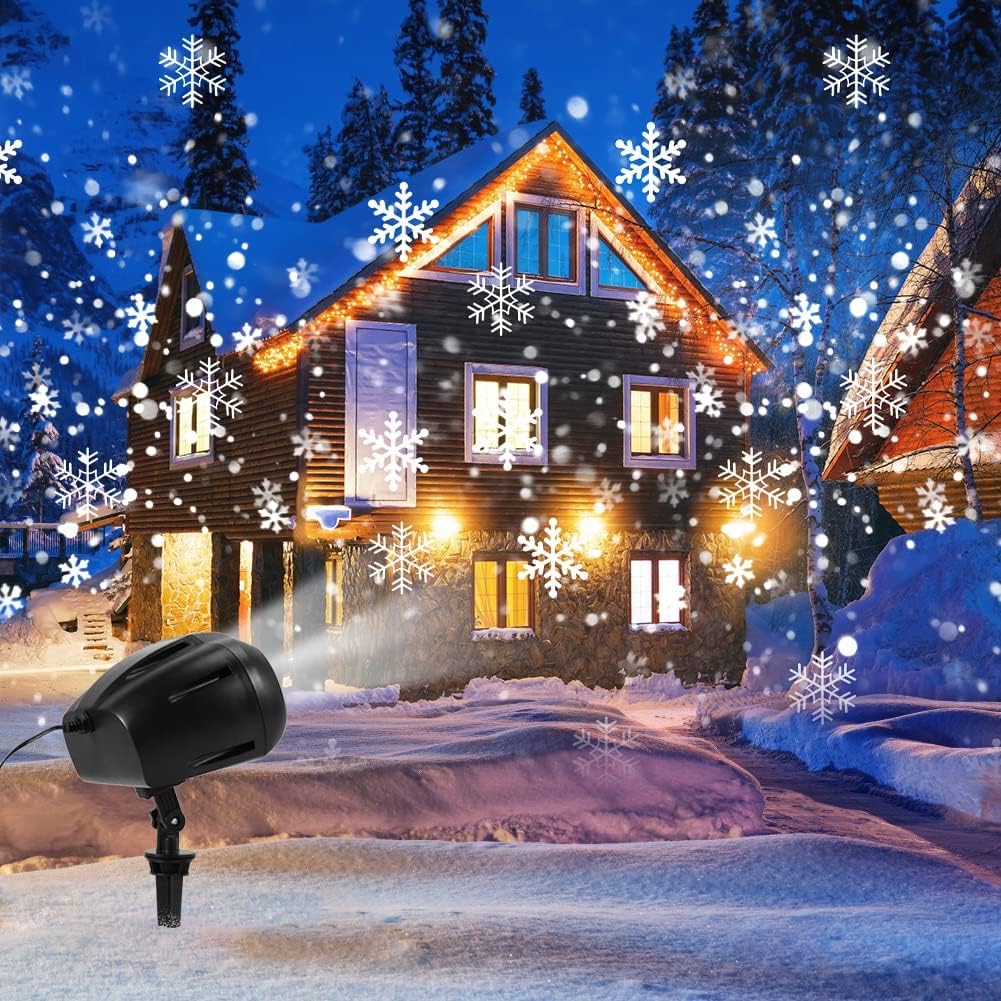 Proiettore di luce a LED, per feste, Capodanno, Halloween, feste invernali, eventi di nozze, uso interno ed esterno