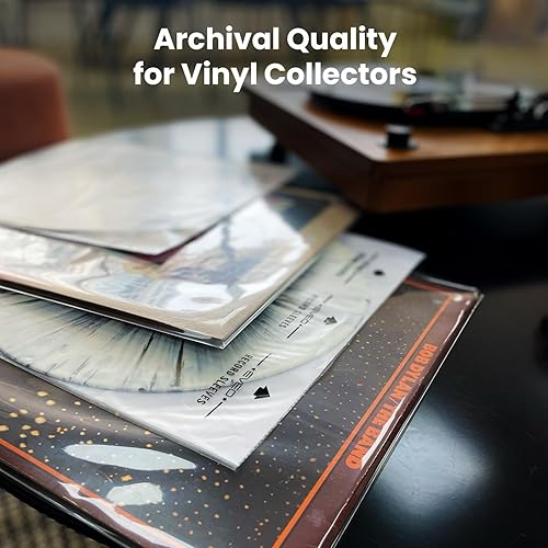 Miniatura 7 de 50 Vinyl Inner Sleeves with Rice Paper Anti-Static LP For 12" Records - Vinyl Inner Sleeves - Enjoy Crystal-clear, Protection, and Premium Quality