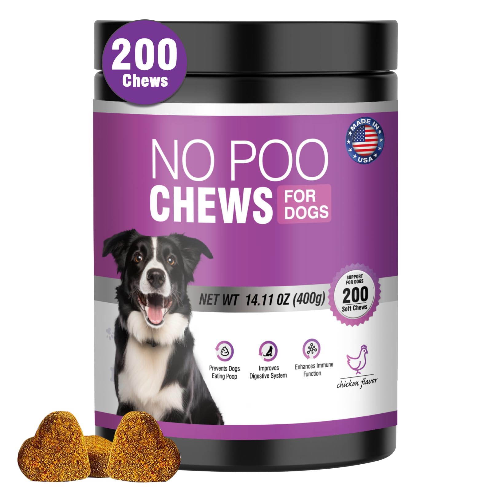 200 Chews No Poo Chews For Dogs Coprophagia Stool Eating