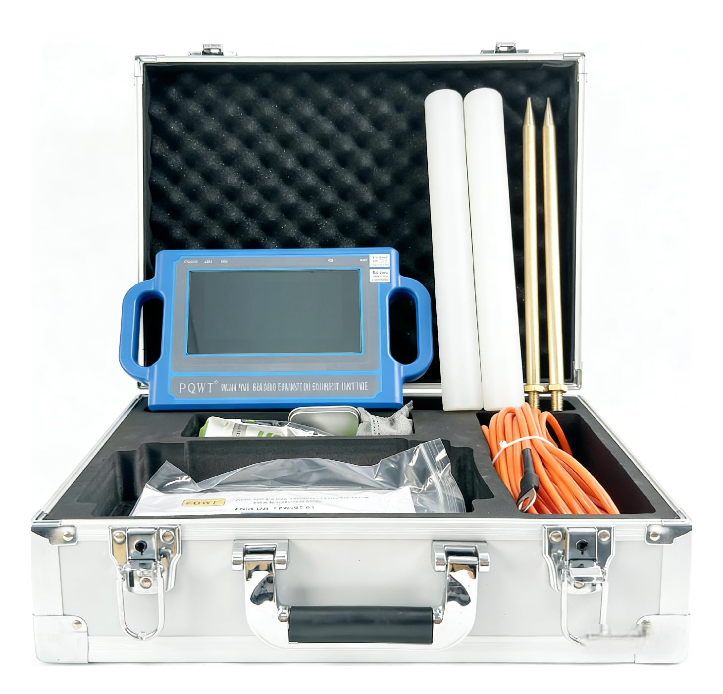 Pqwt Blue S500 Water Detector Underground Water Finder For Well Drilling Geological Prospecting Instrument With 500M Depth Automatic Mapping Function For Deep Aquifer Survey And Location