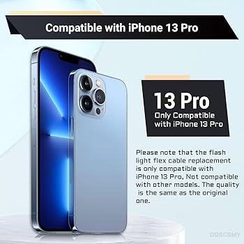 Amazon.com: DGSCSMY for iPhone 13 Pro Flash Light Flex Cable