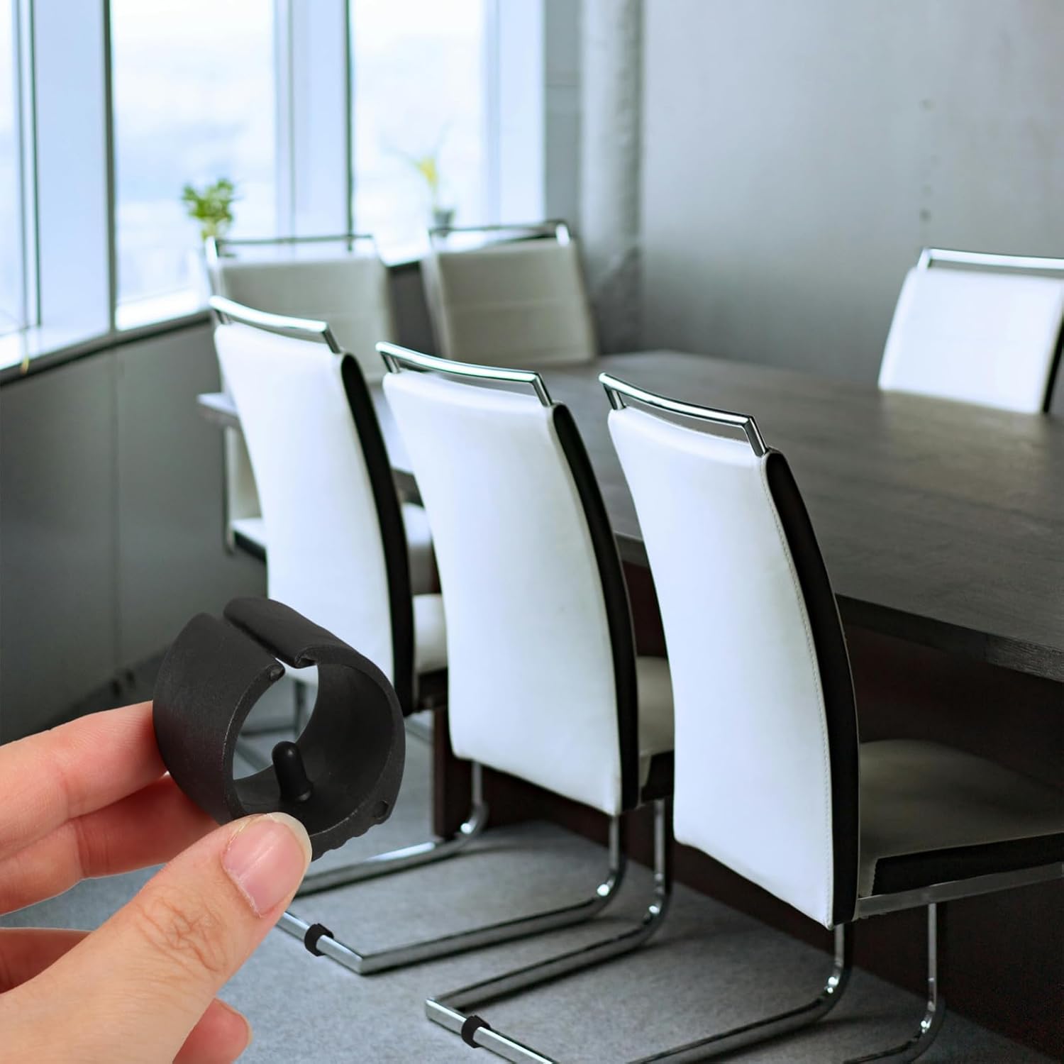 Mikikit 60pcs Nonslip Chair Leg Caps Furniture Leg Protectors Floor Protectors