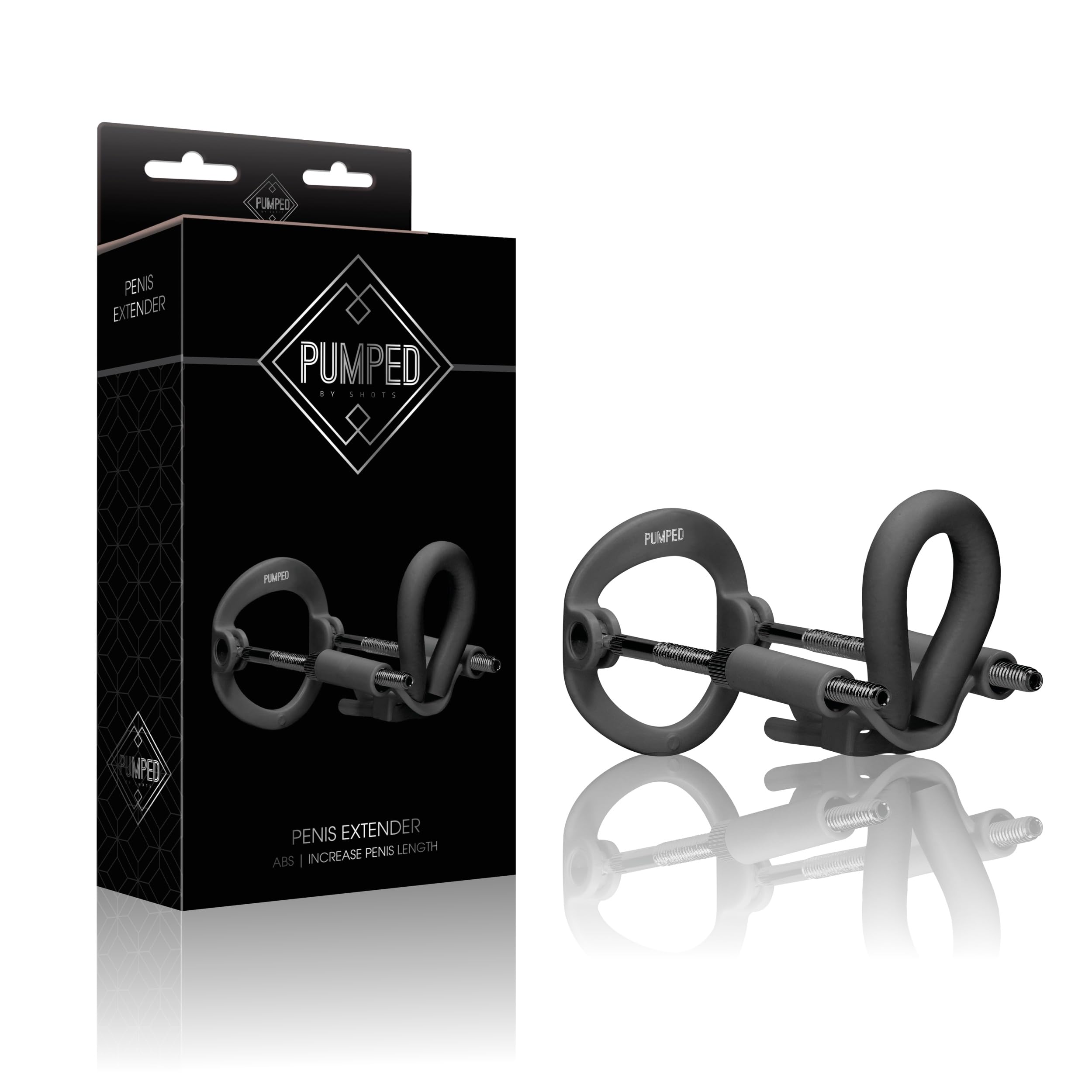 Pumped By Shots - Estensore Del Pene - Nero - 125 Gr