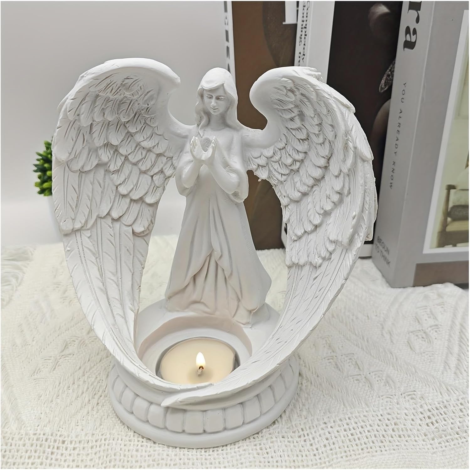 Nordic-Style Angel Figurine, European-Style Resin Statue, Little Girl Desktop Decoration, European Retro Style