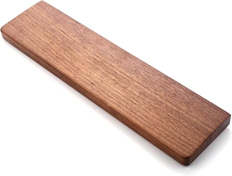 75 Keys Keyboard Wrist Rest - Ergonomic Walnut Wood Palm Rest for Mechanical Keyboard, Non-Slip, Comfortable Typing and Gaming 75 Keys