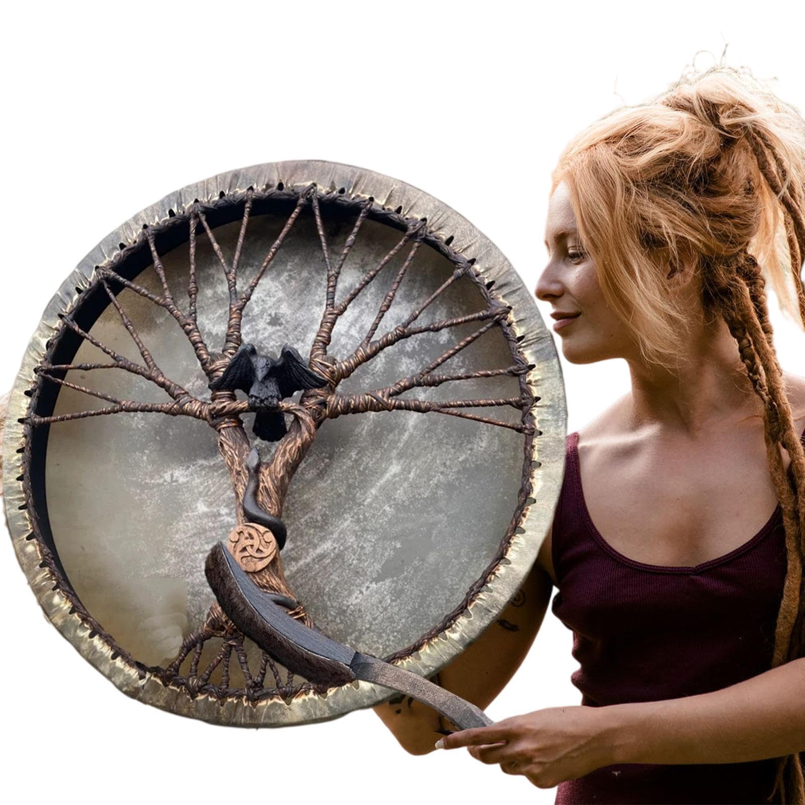 Schamanische Trommeln,Schamanentrommel Lebensbaum Sibirische Trommel Schamanische Trommel Hand Drum Schamanentrommel,Schamanentrommel Lebensbaum Sibirische Trommel