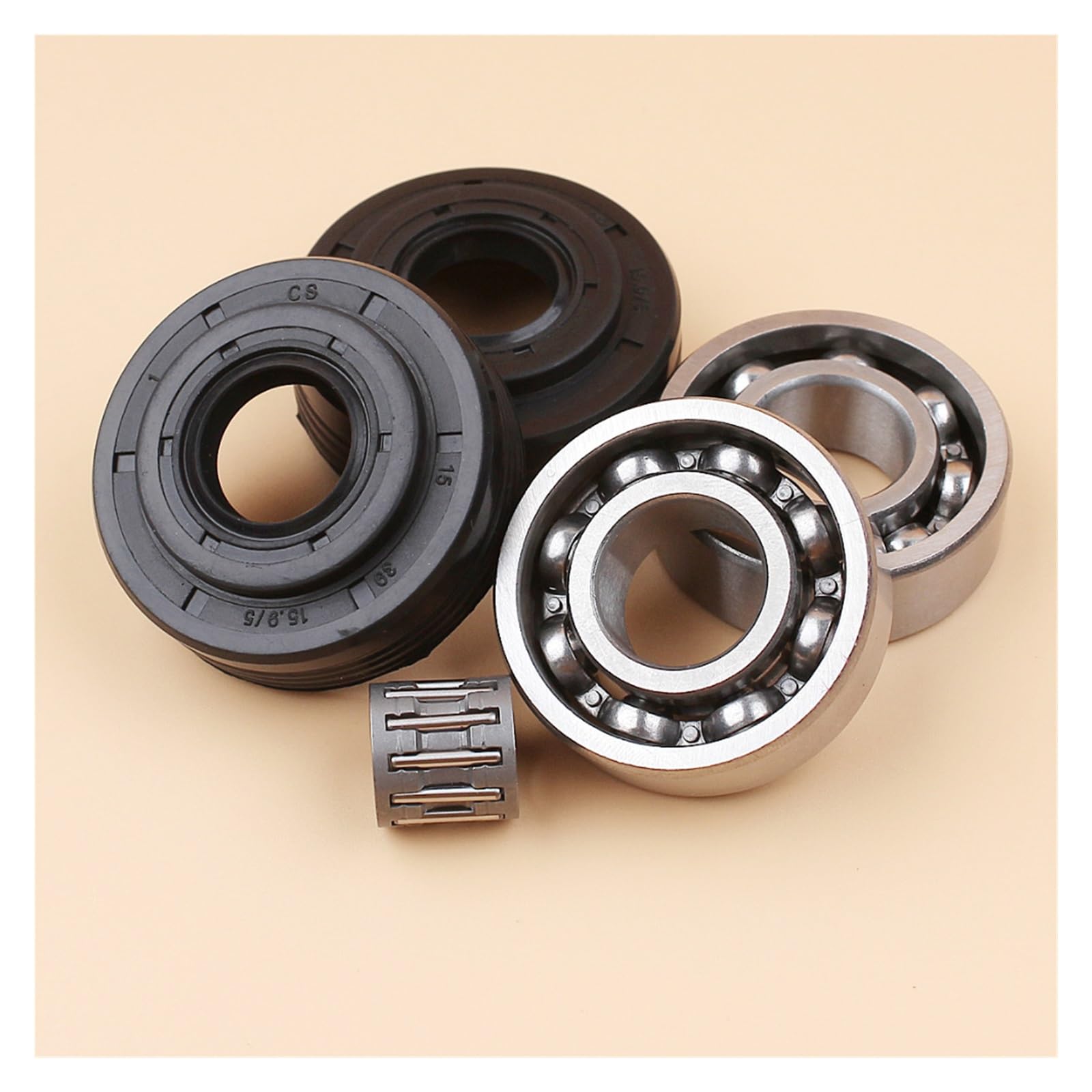 Set Di Paraolio Albero Motore Per Motosega Husqvarna 340 345 350 351 346 346XP 353 Jonsered 2145 2150 2141 #503 93 23-02 Nuovo 2P - Foto 8