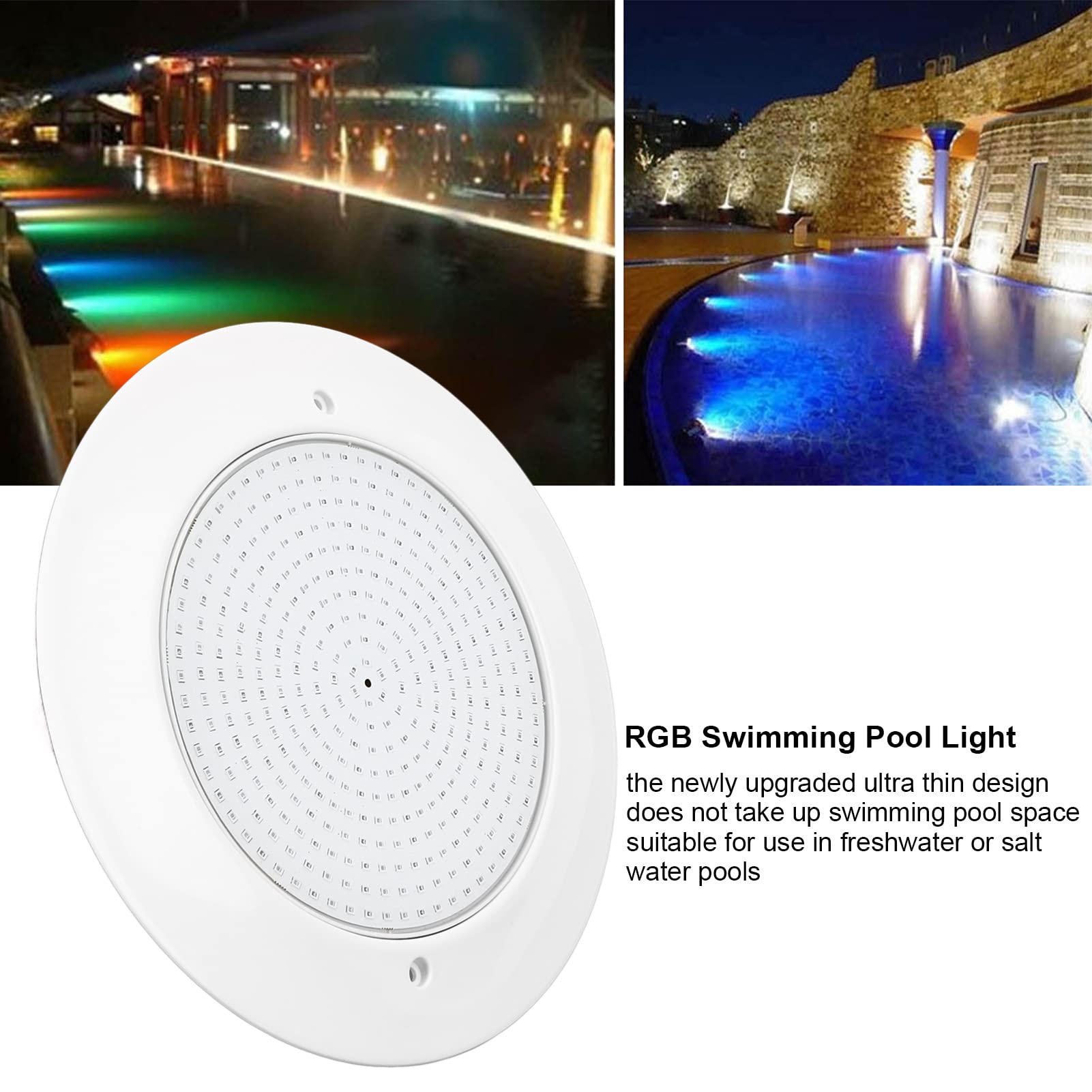 wasserdichte RC-Unterwasserbeleuchtung, RGB-Schwimmbadlicht mit Fernbedienung für Gartenbrunnen, IP68, Steuerbox Im Lieferumfang Enthalten