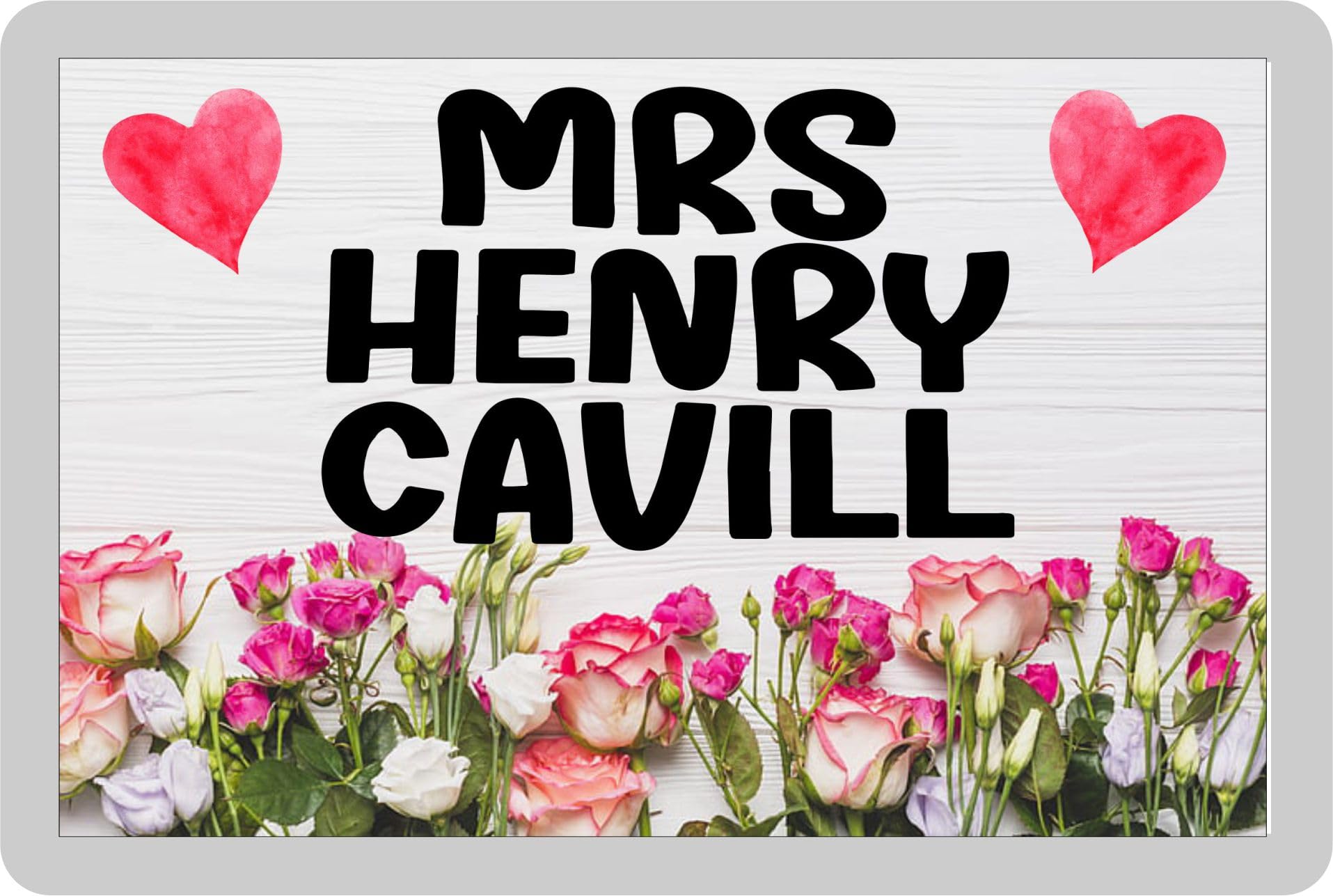 Mrs Henry Cavill Fridge Magnet Gift – Fun Cute Novelty Movie Star Fan Present