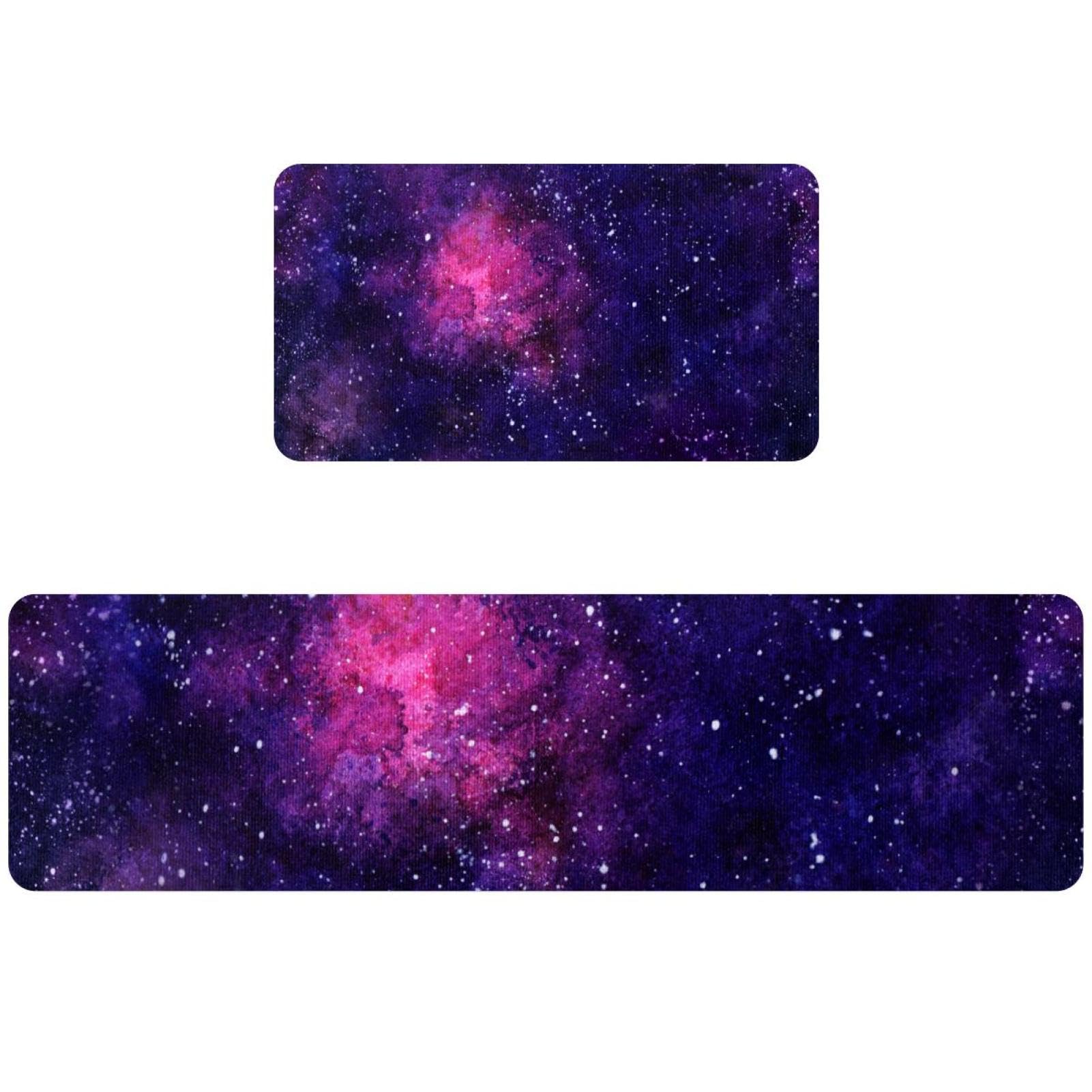 Lot de 2 tapis de cuisine nébuleux antidérapants et lavables