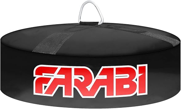Farabi Sports Double End Anchor Bag for Boxing, Mixed Martial Arts, Muay Thai, Kickboxing - Adult Size - Black