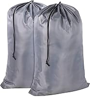 Vista 10 de Bolsas de lavandería lavables con cordón, paquete de 2 unidades, extra grandes, resistentes, para dormitorio universitario, ropa sucia, bolsa
