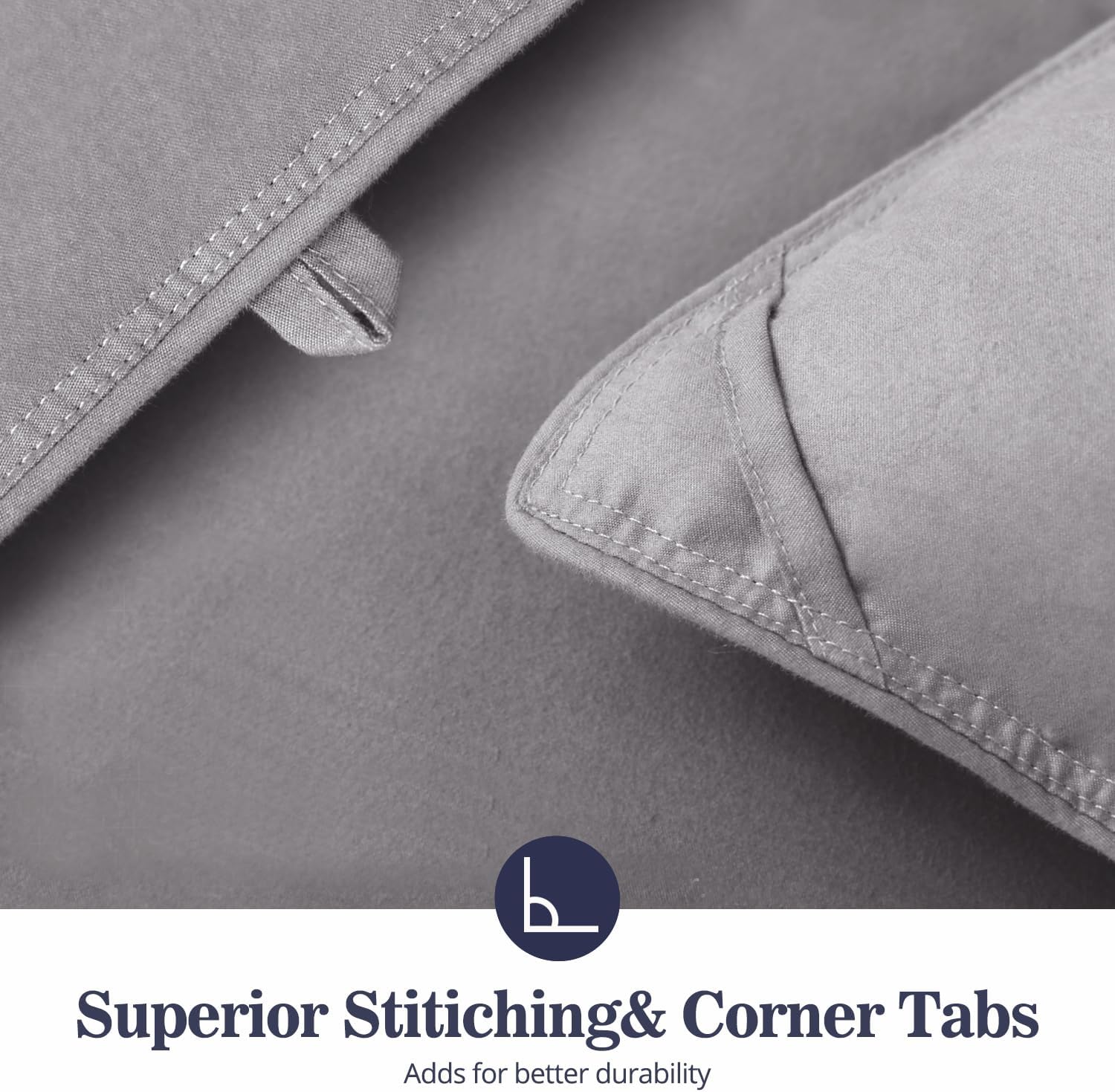 Globon Down Comforter King Size，All Season Duvet Insert，Ultra-Soft Cotton Shell,680 Fill Power, Medium Warmth with Corner Tabs, Grey - Image 5