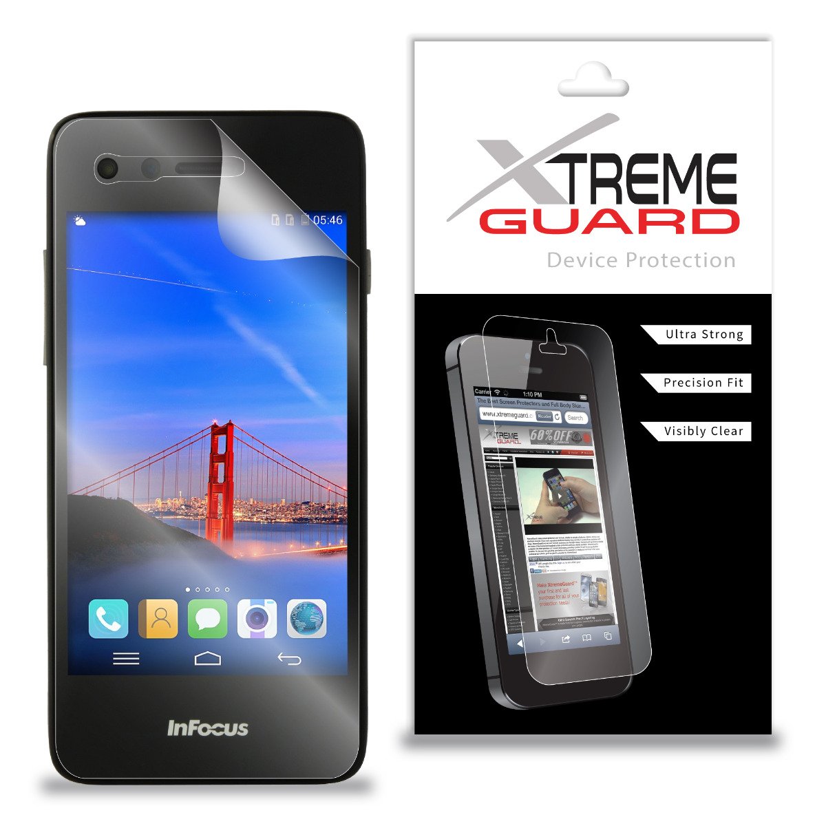 XtremeGuard Screen Protector for InFocus M2 (Ultra Clear)