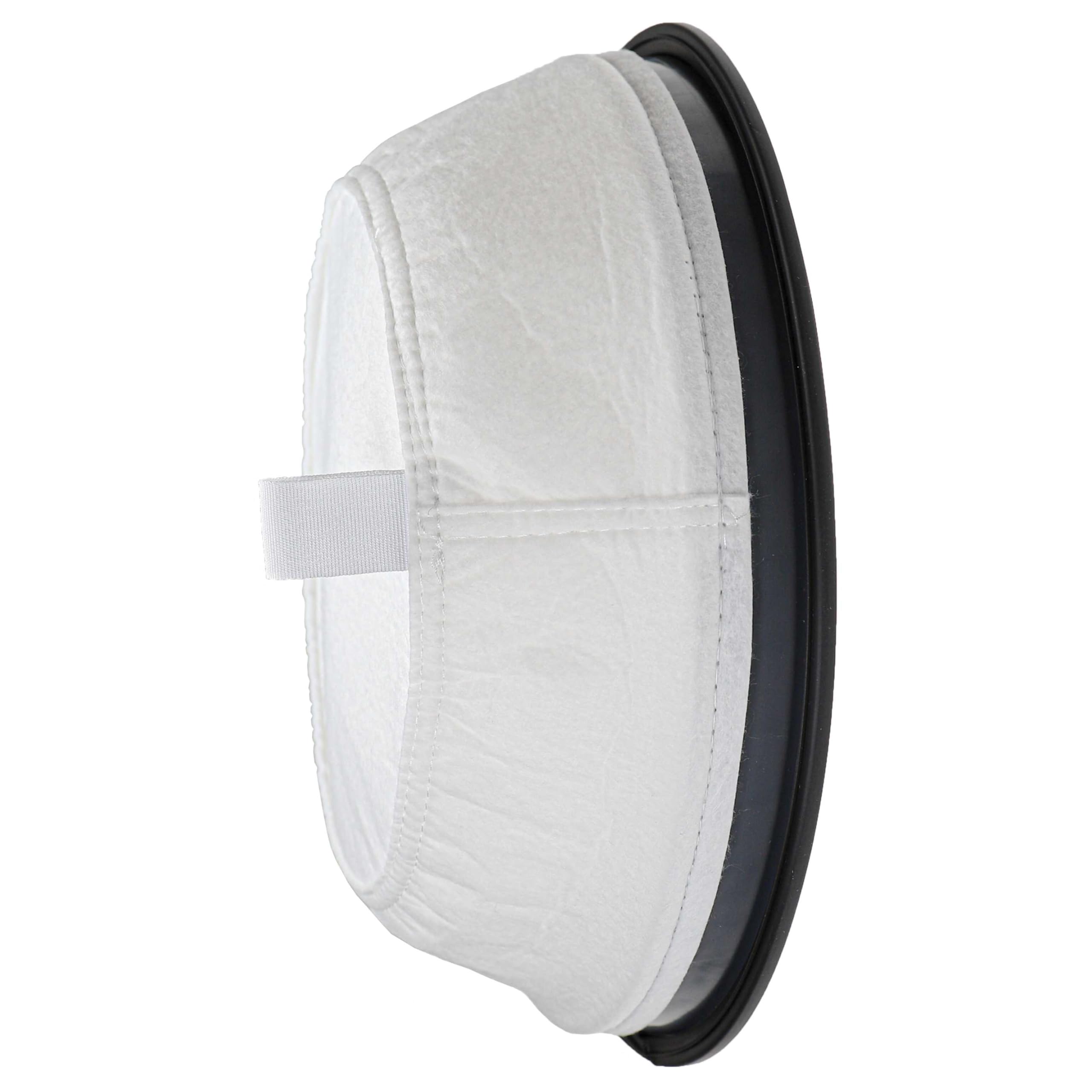 vhbw 3x Sackfilter kompatibel mit Nilfisk VP300 Eco EU, VP300 Hepa EU1 Trockensauger, Staubsauger - Ersatz-Filter Schwarz Weiß