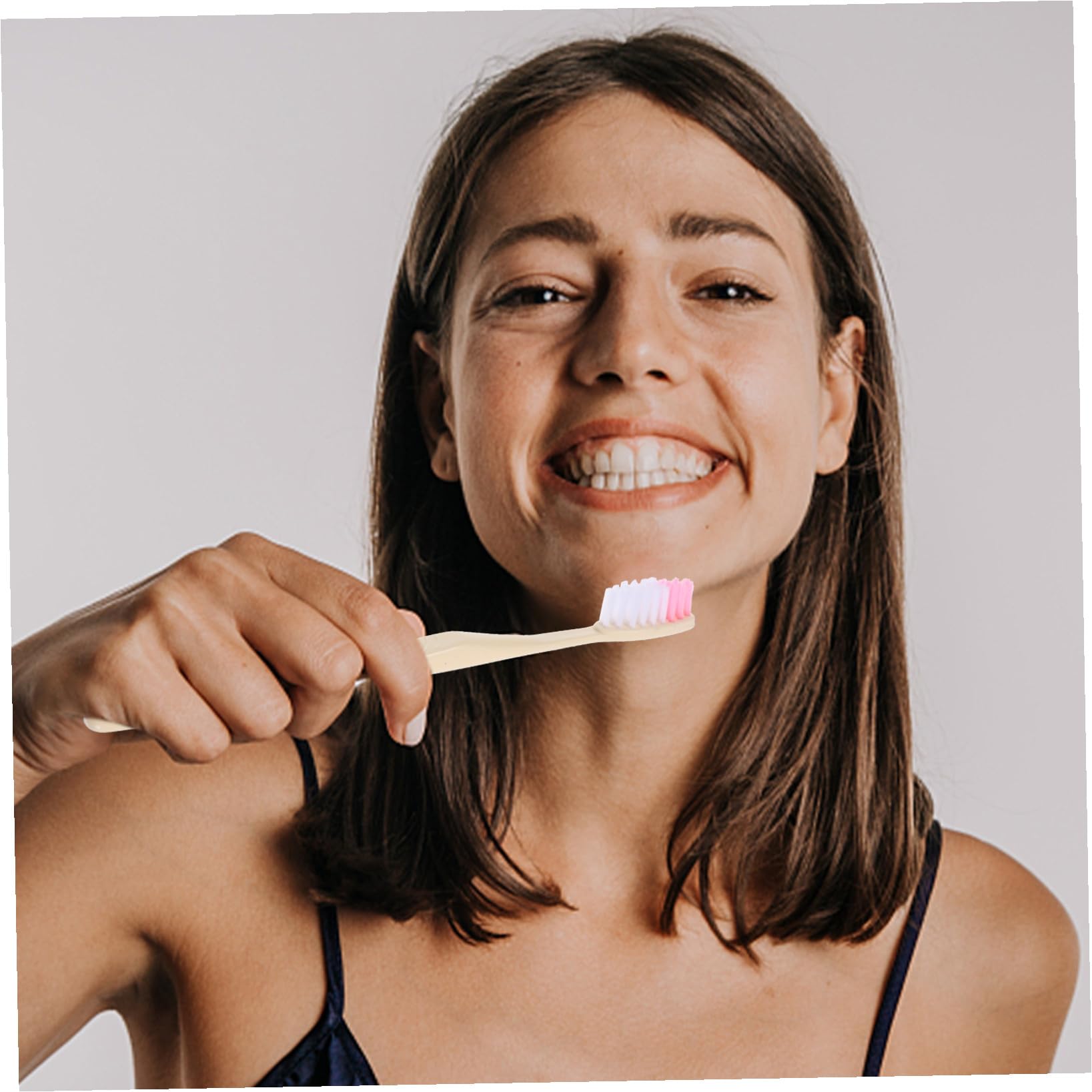 COLLBATH Cepillo Dientes con Pasta, Juego Individual Envuelto, Portátil, 100 Piezas para Viaje y Hotel Varios estilos
