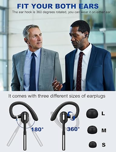 Miniatura 5 de Auriculares Bluetooth V5.1, Auriculares Inalámbricos con Caja de Carga y Visualización de Batería, Auriculares Bluetooth con Micrófono con