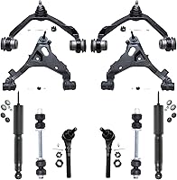 Vista 30 de Detroit Axle - Kit de suspensión delantera RWD de 10 piezas para Chevy GMC Silverado Sierra 1500 1999-2006, 2 brazos de control superior, 2 rótulas
