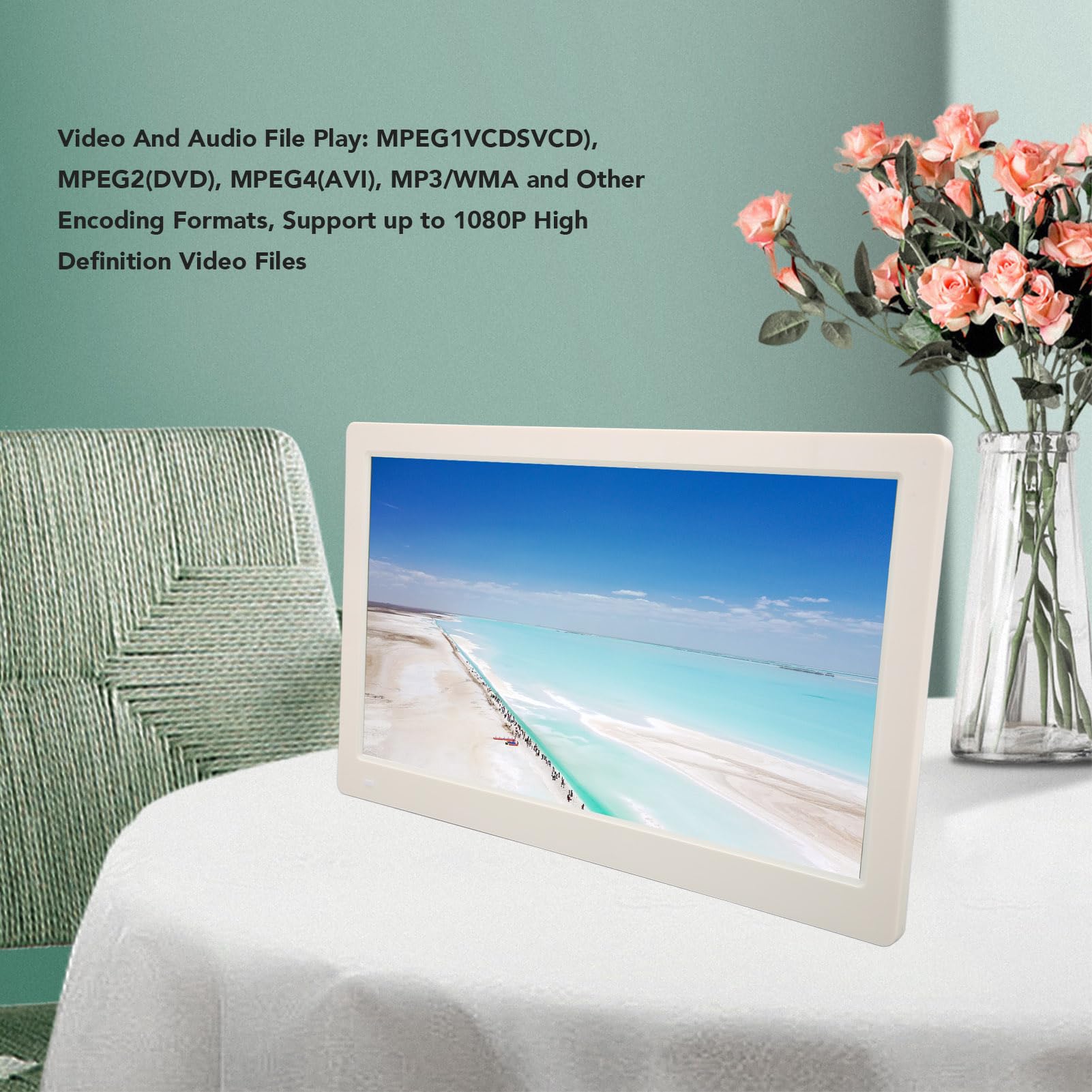 Digitale Fotolijst 15.6 inch - XL - FULL HD - Frameo App - Fotokader