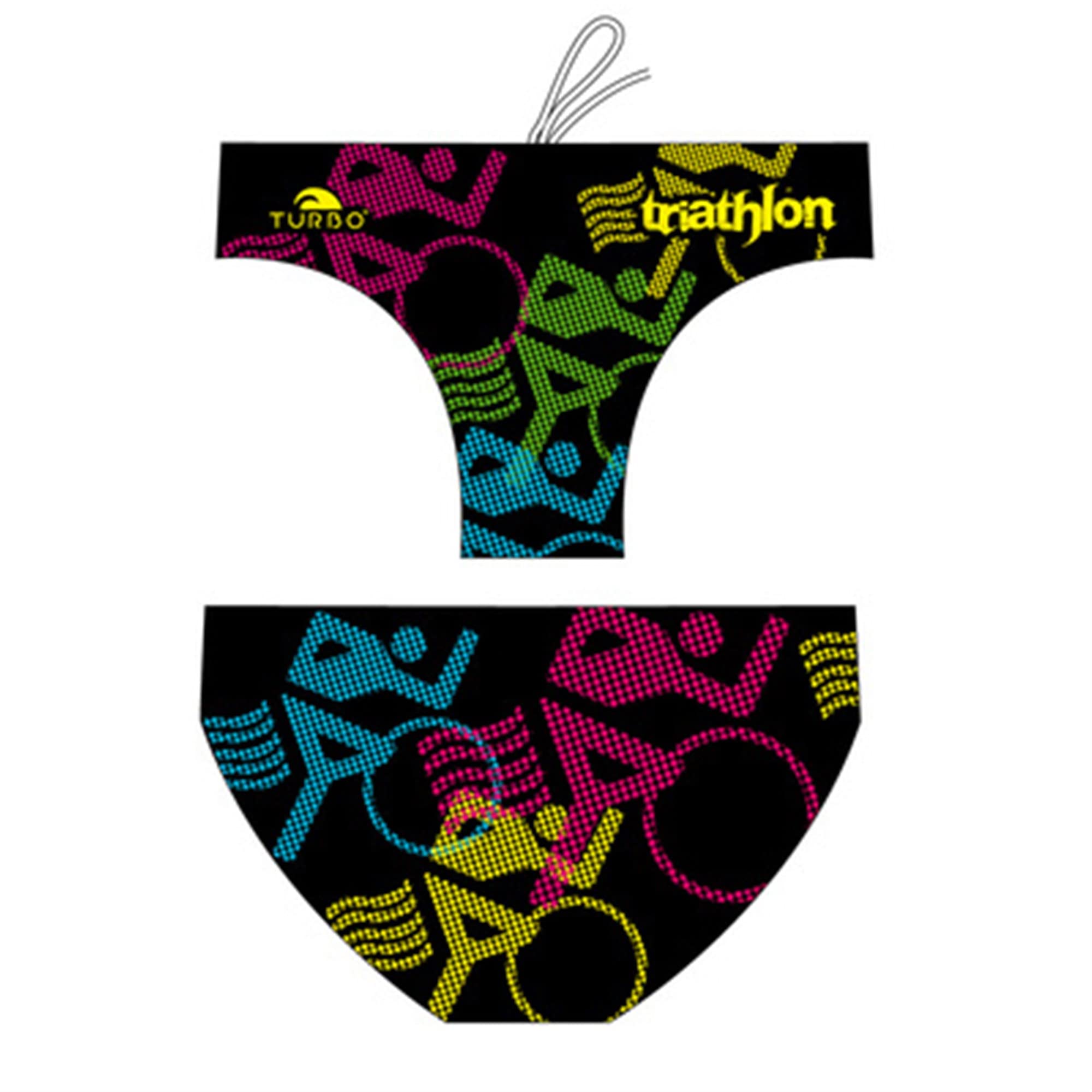 TurboTronic By Z-LINE Triathlon Bicis - Bañador Unisex, Negro, L