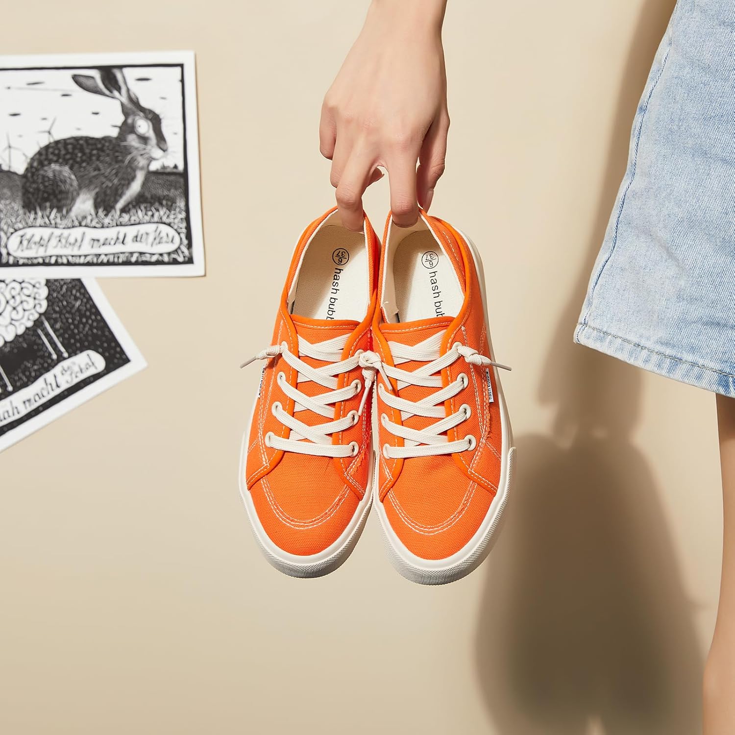 hash bubbie Women's Slip on Shoes Canvas Shoes Non Slip Fashion Sneakers for Women Low Top Loafers - Image 8