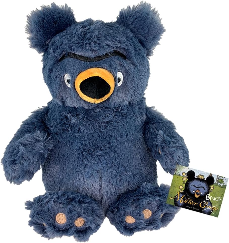 MerryMakers Mother Bruce Plush Bear, 9.5-inch, Based on The bestselling Book Series by Ryan T. Higgins